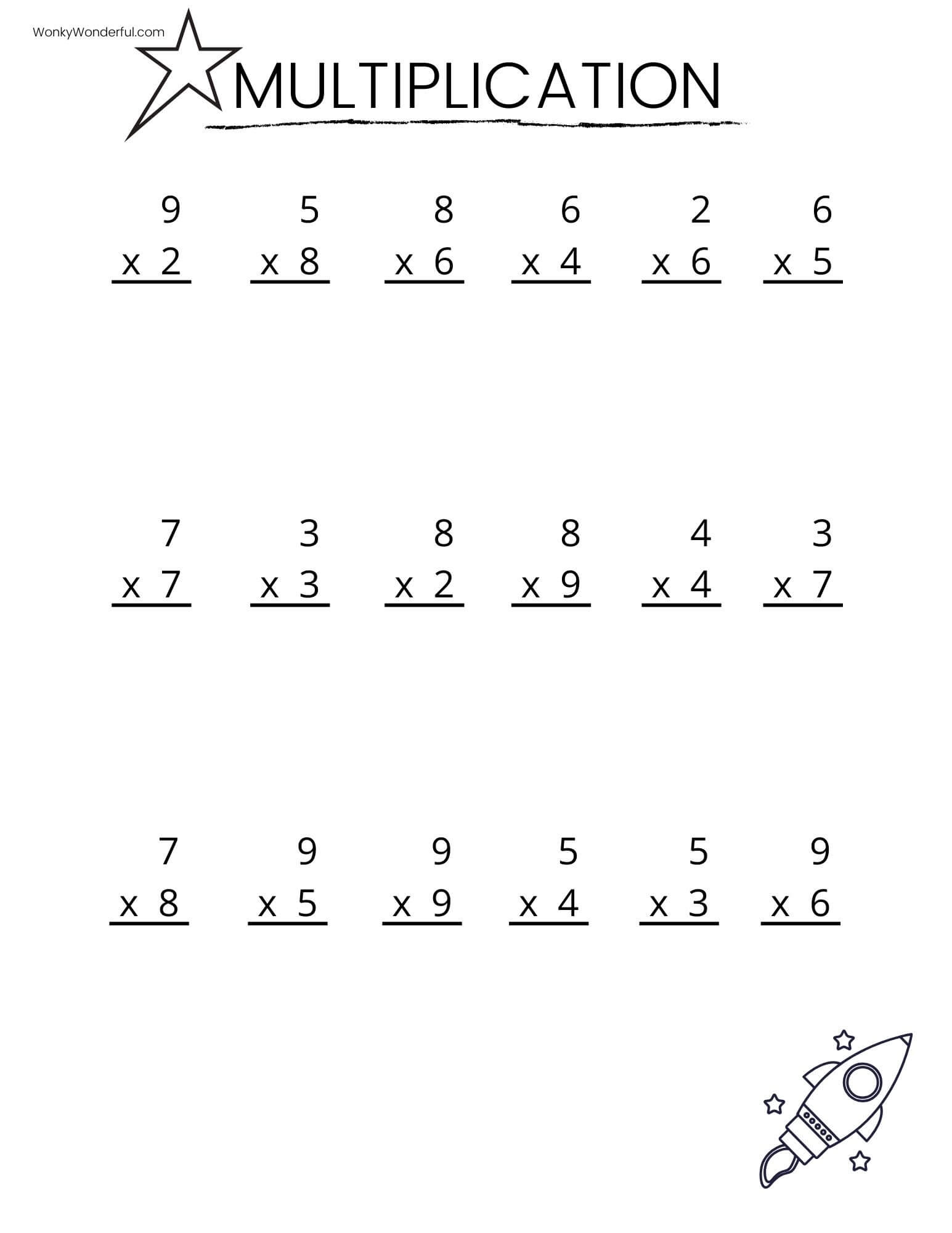 Multiplication Worksheets Multiplication Worksheets