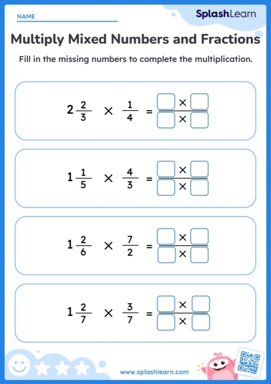 Multiplying Fractions With Whole Numbers Worksheets 15 