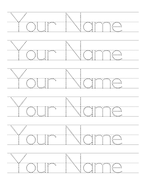 Name Tracing Worksheet Generator InkPx