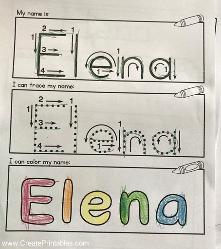 Name Tracing Worksheet Personalized Uppercase Name Mat Printable 