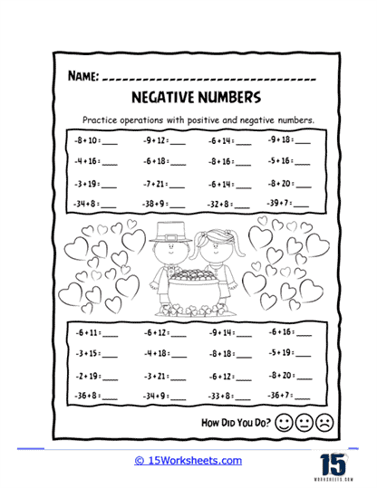 Negative Numbers Worksheets 15 Worksheets Worksheets Library
