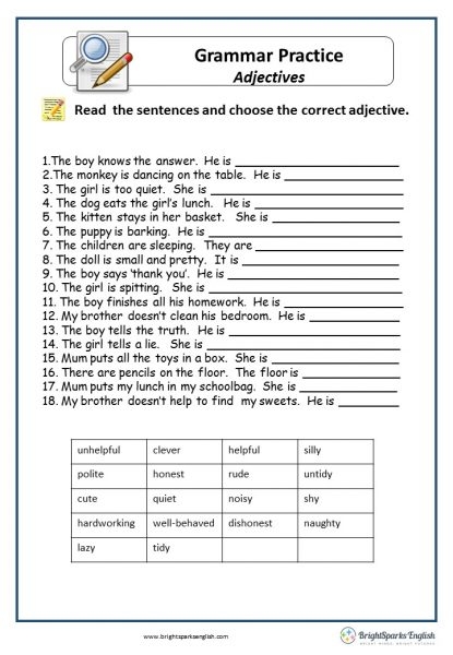 Nouns English Grammar Worksheet English Treasure Trove Worksheets 