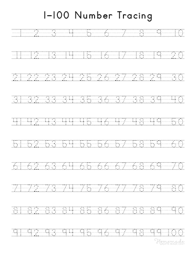 Number Names 1 To 100 Worksheet Pdf Free Infoupdate