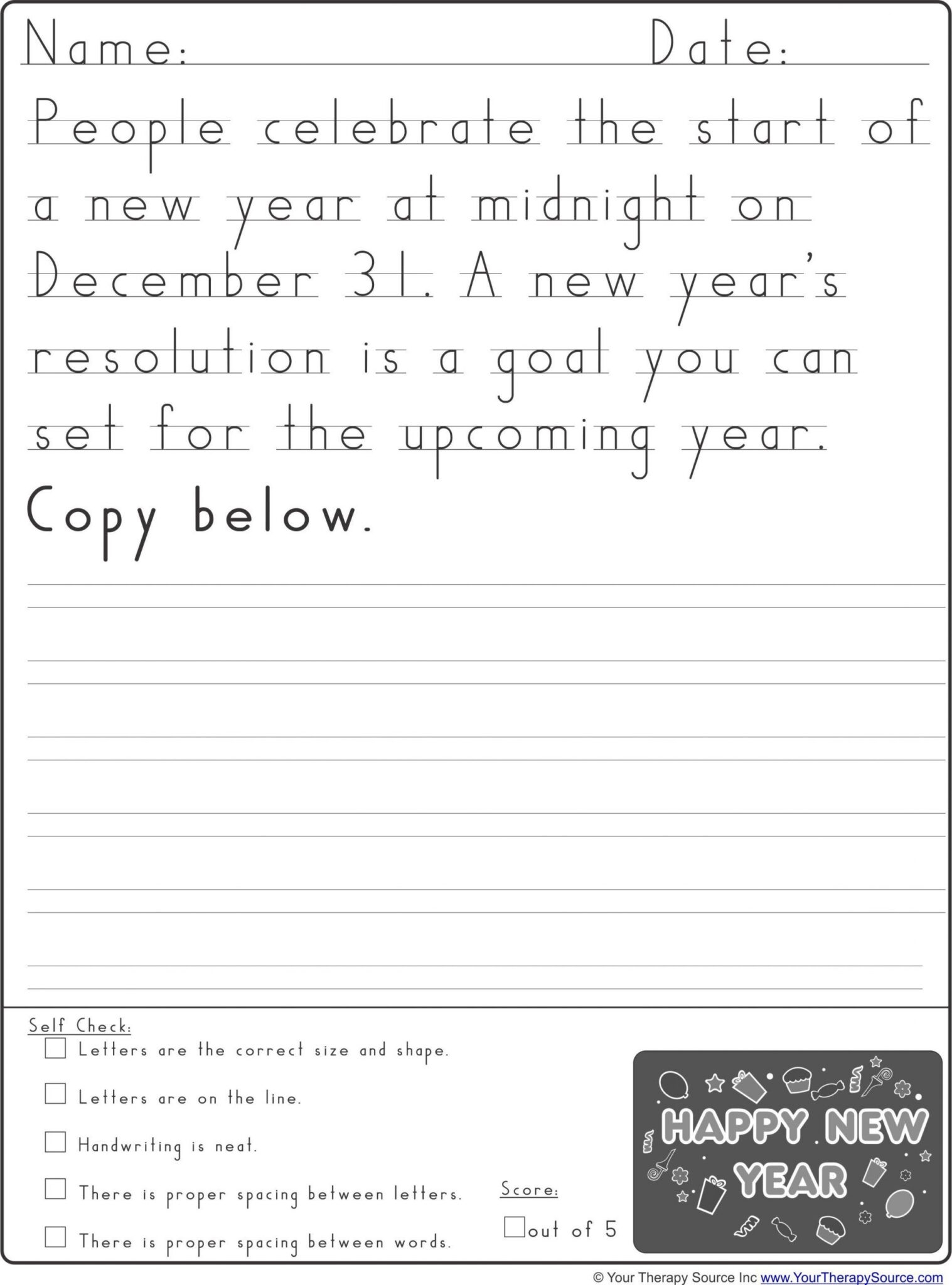 Occupational Therapy Handwriting Worksheets In 2020 Writing Practice