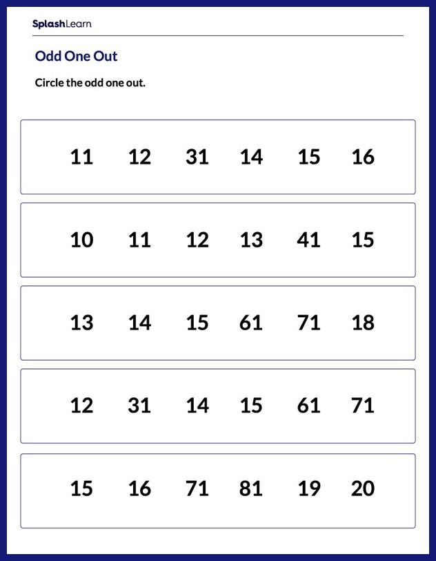 Odd One Out Worksheet Hot Sex Picture
