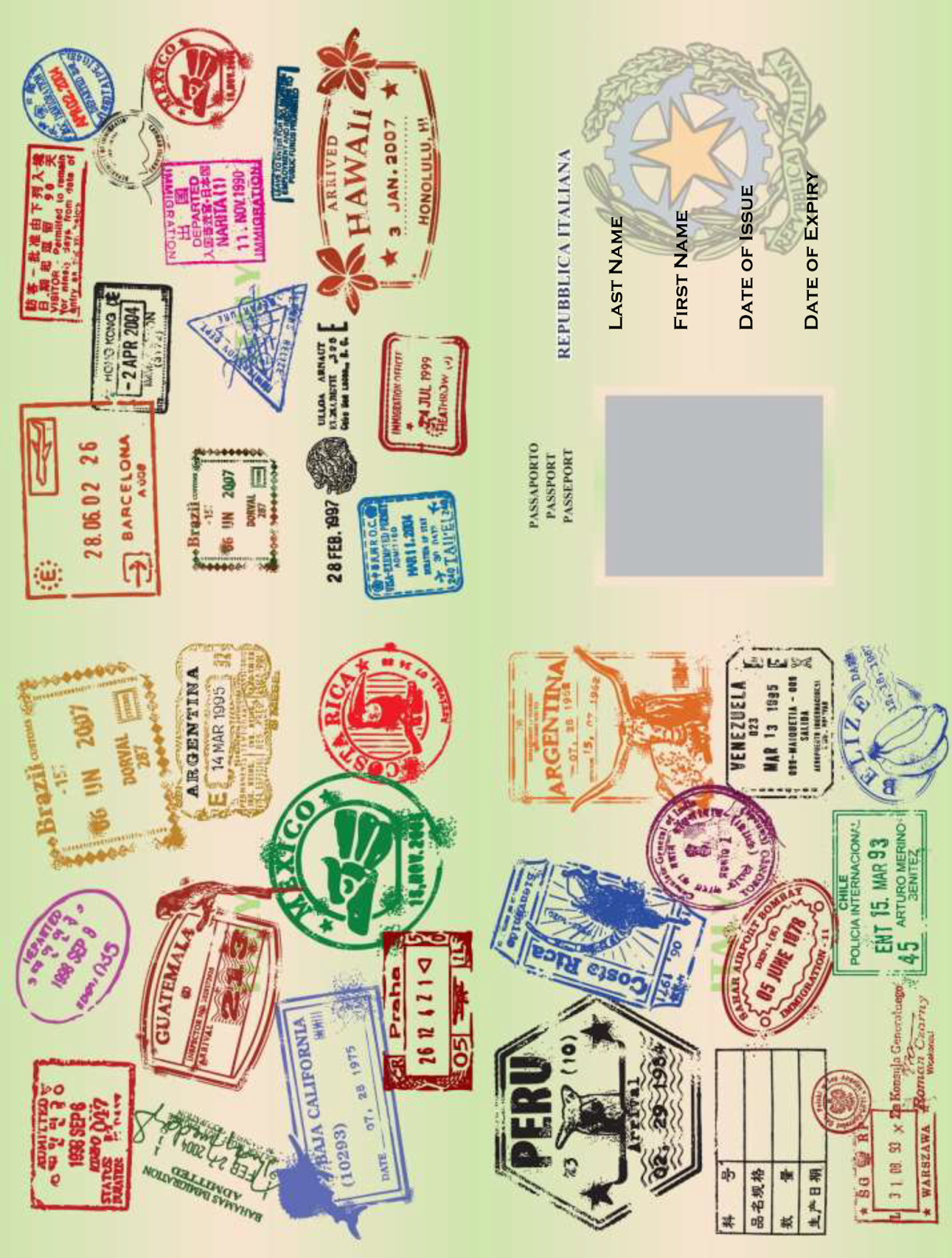 Passport Template Free Printable Free Printable Template