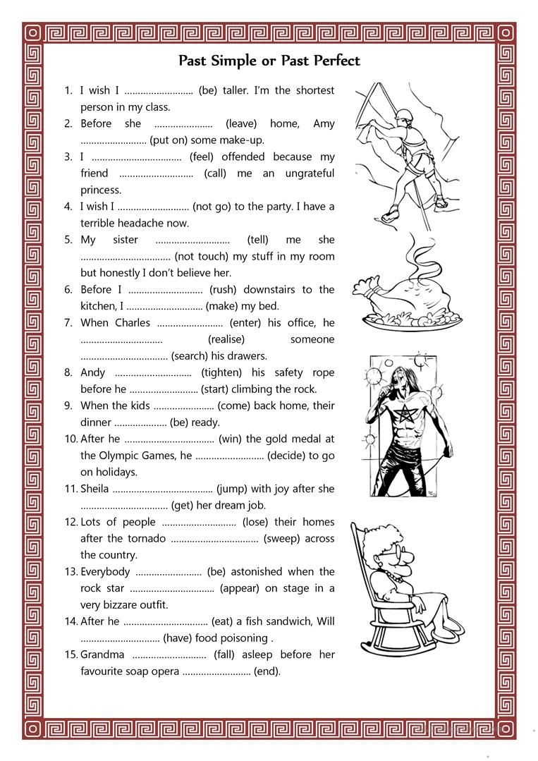 Past Simple Or Past Perfect Worksheet Free ESL Printable Worksheets