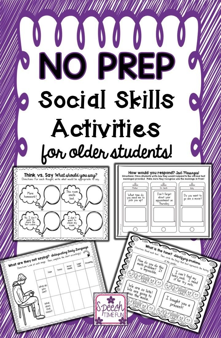 Pinterest Social Skills Worksheets SkillsWorksheets