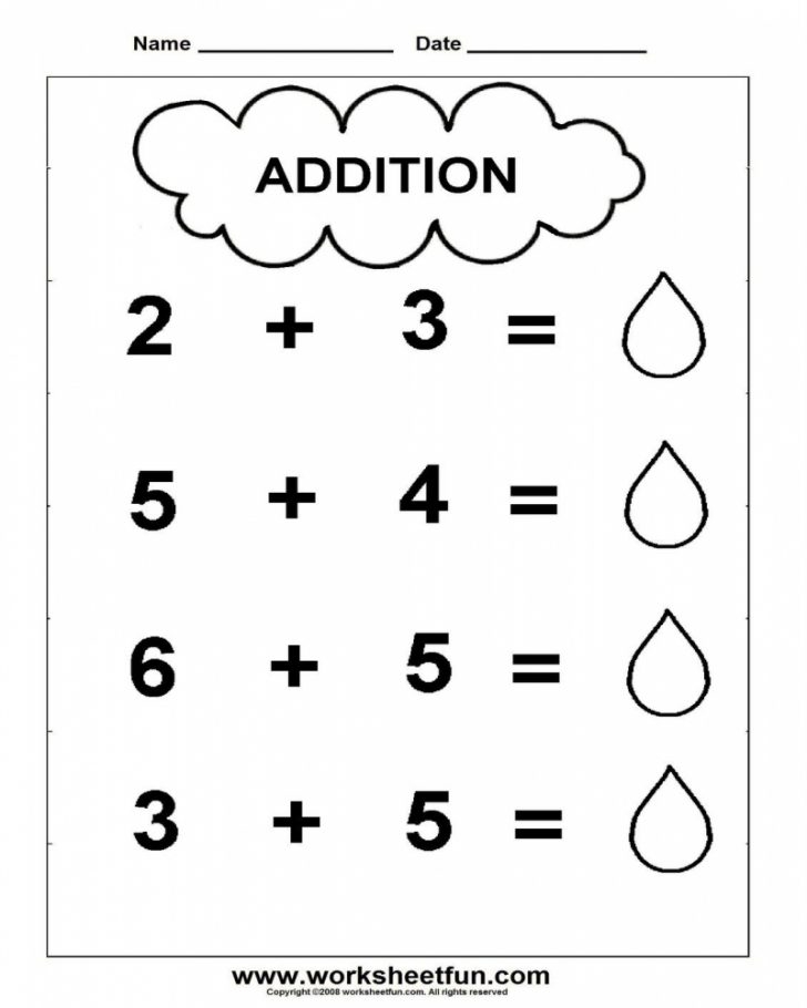 Pre K Addition Worksheets Math Worksheets Printable