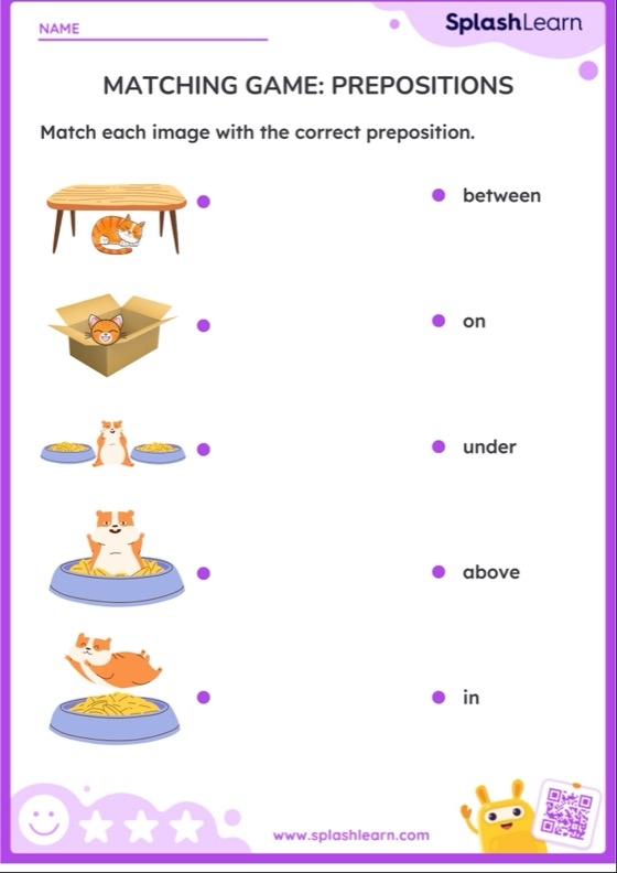 Preposition Worksheets For Kindergarten Kidpid Worksheets Library