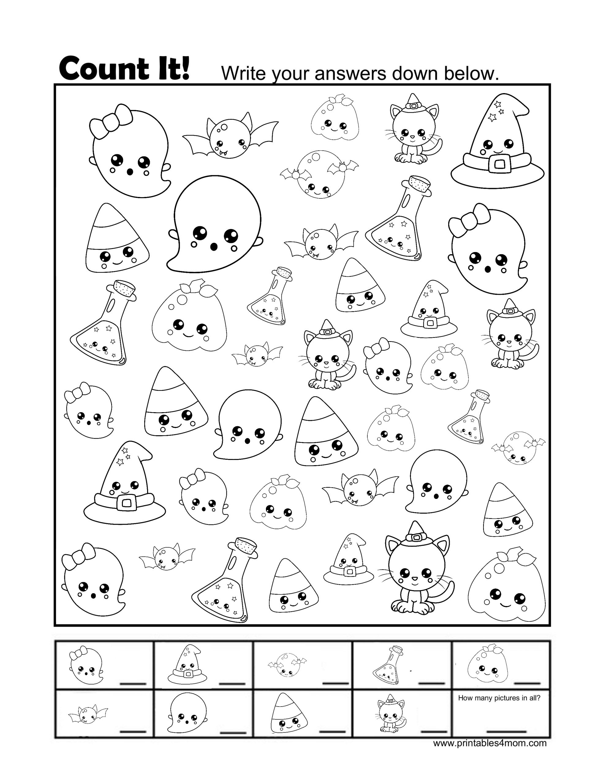 Preschool Worksheets For Halloween Woo Jr Kids Activities 