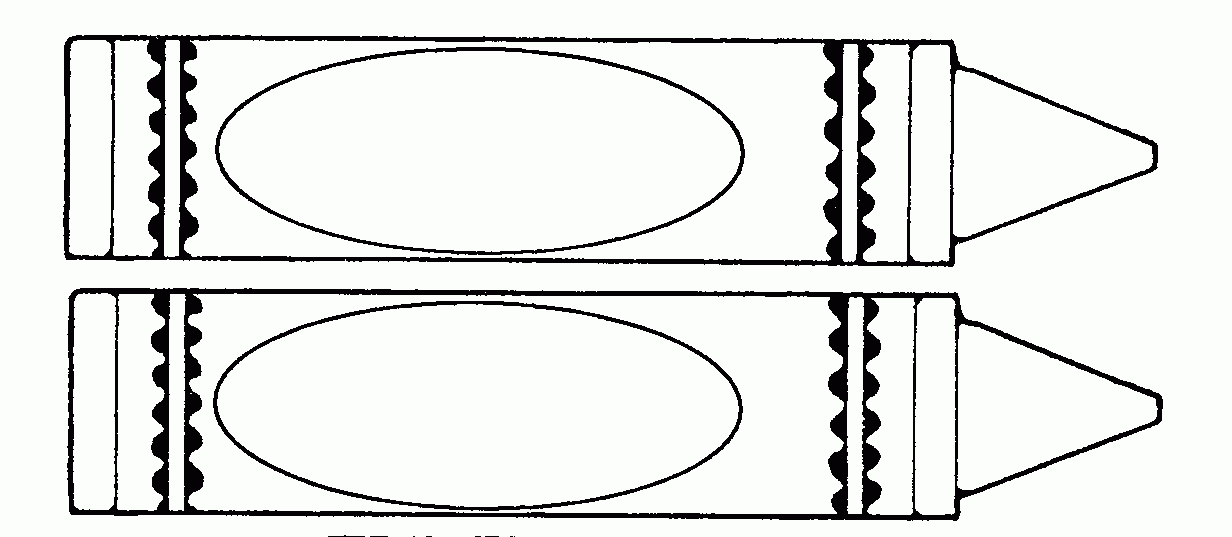 Printable Blank Crayon Template