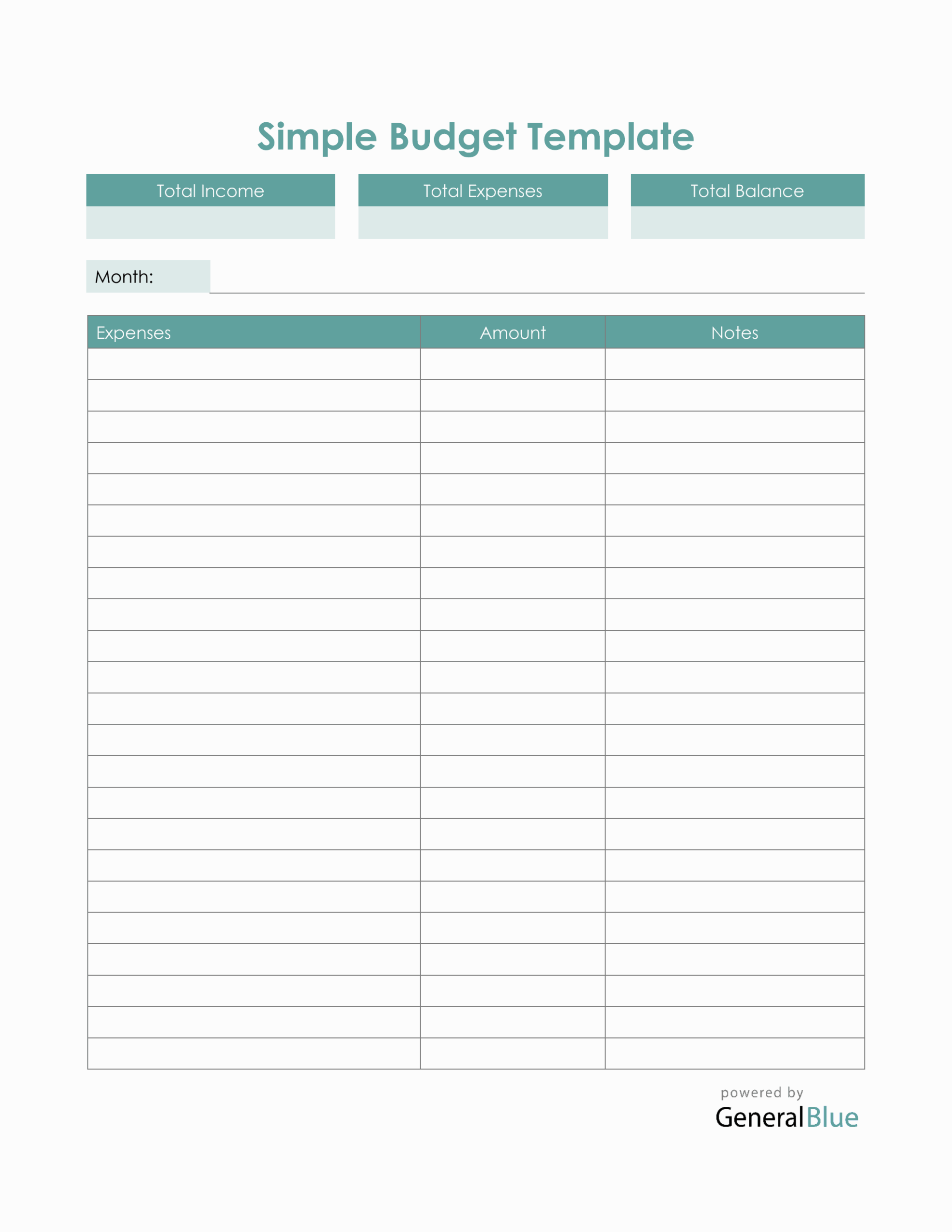 Printable Budget Worksheet 20 Free Tools To Be Financially Wiser 