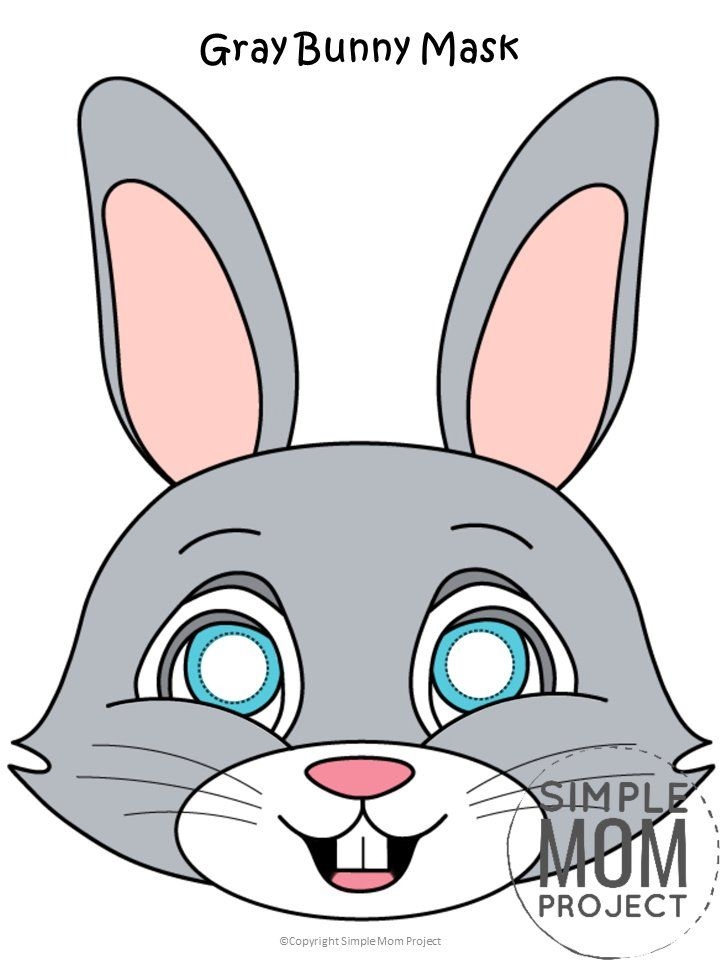 Printable Bunny Face Template