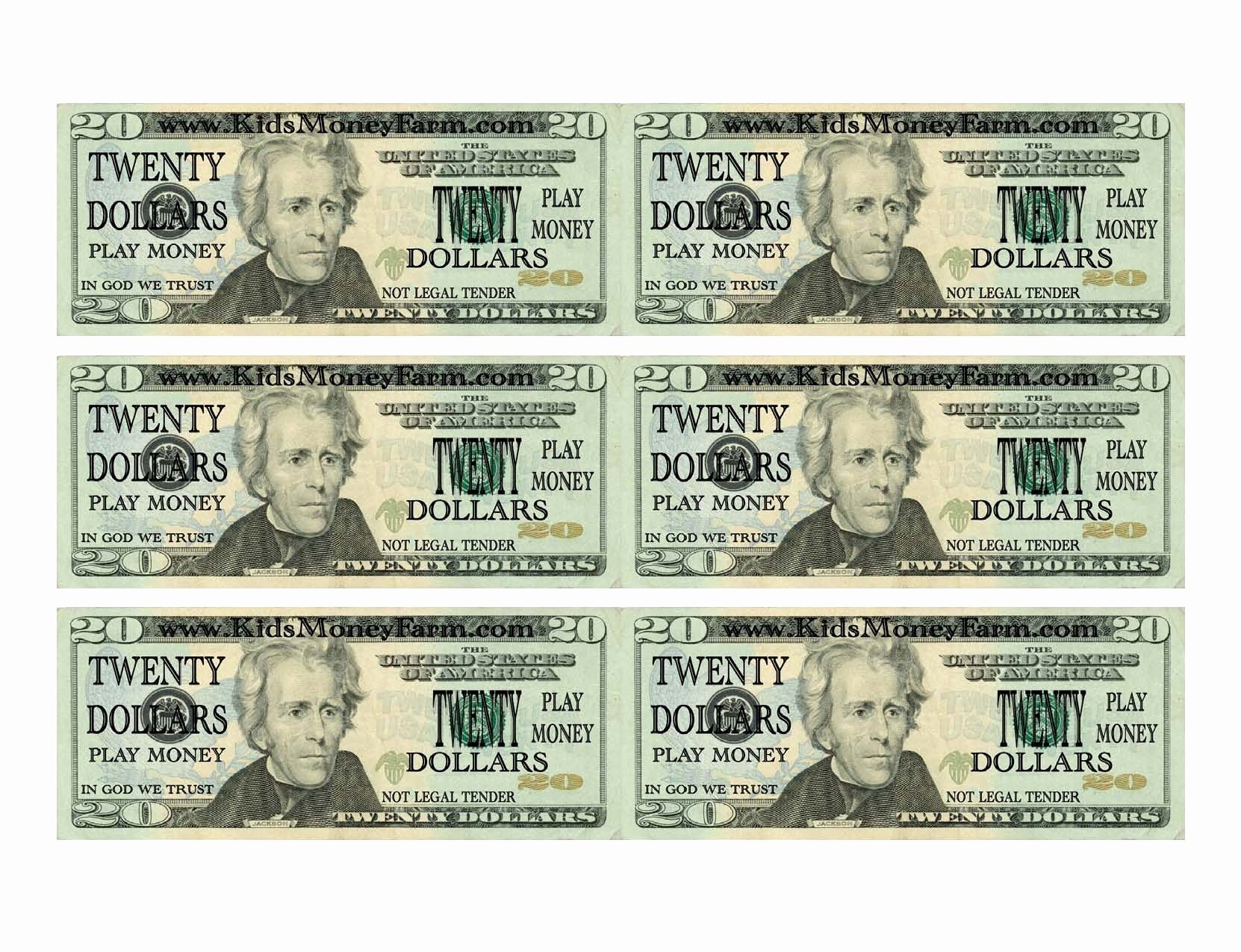 Printable Fake Money Template Printable World Holiday