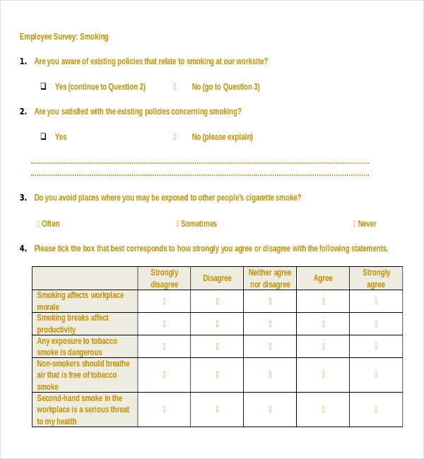 Printable Getting To Know Your Employees Questionnaire Template