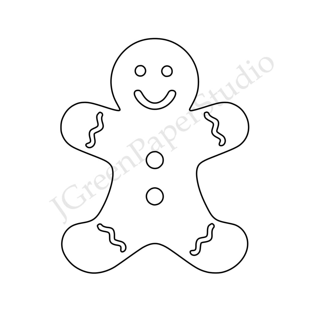 Printable Gingerbread Man Template Fillable Form 2024