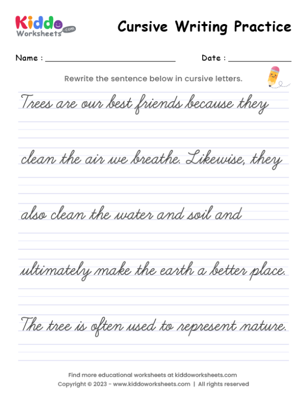 Printable Handwriting Practice Worksheets In PDF Improve Penmanship 