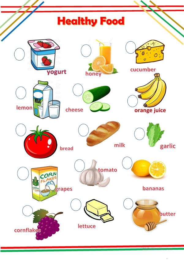 Printable Healthy Food Worksheets Printable Worksheets
