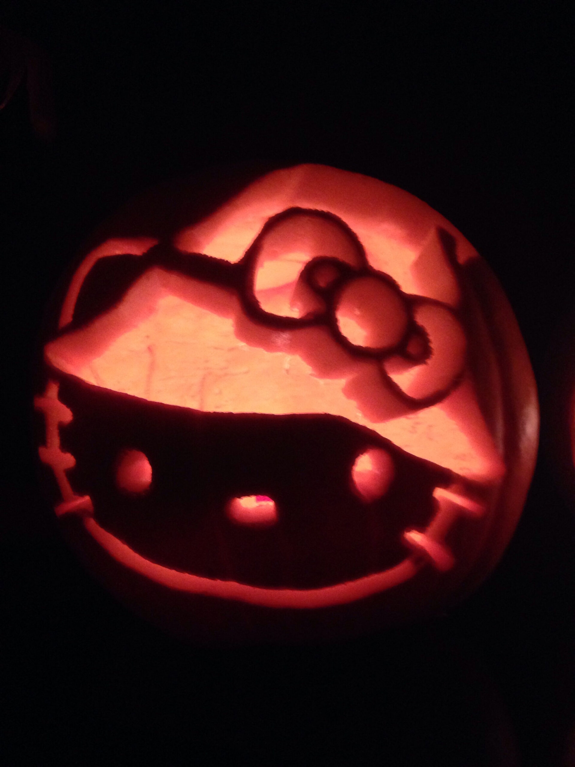 Printable Hello Kitty Pumpkin Carving FREE Printable Online