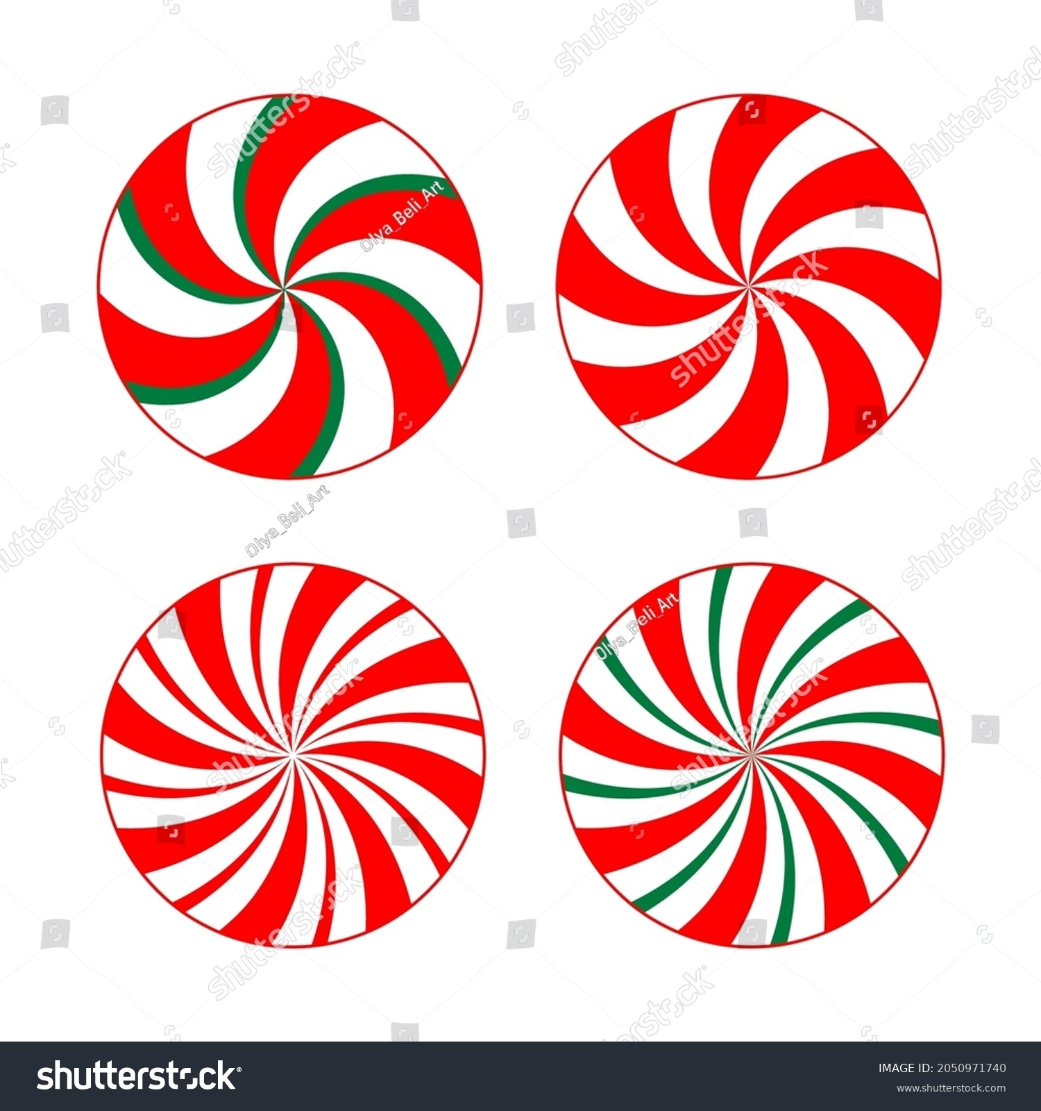 Printable Peppermint Swirl Template Free Printable
