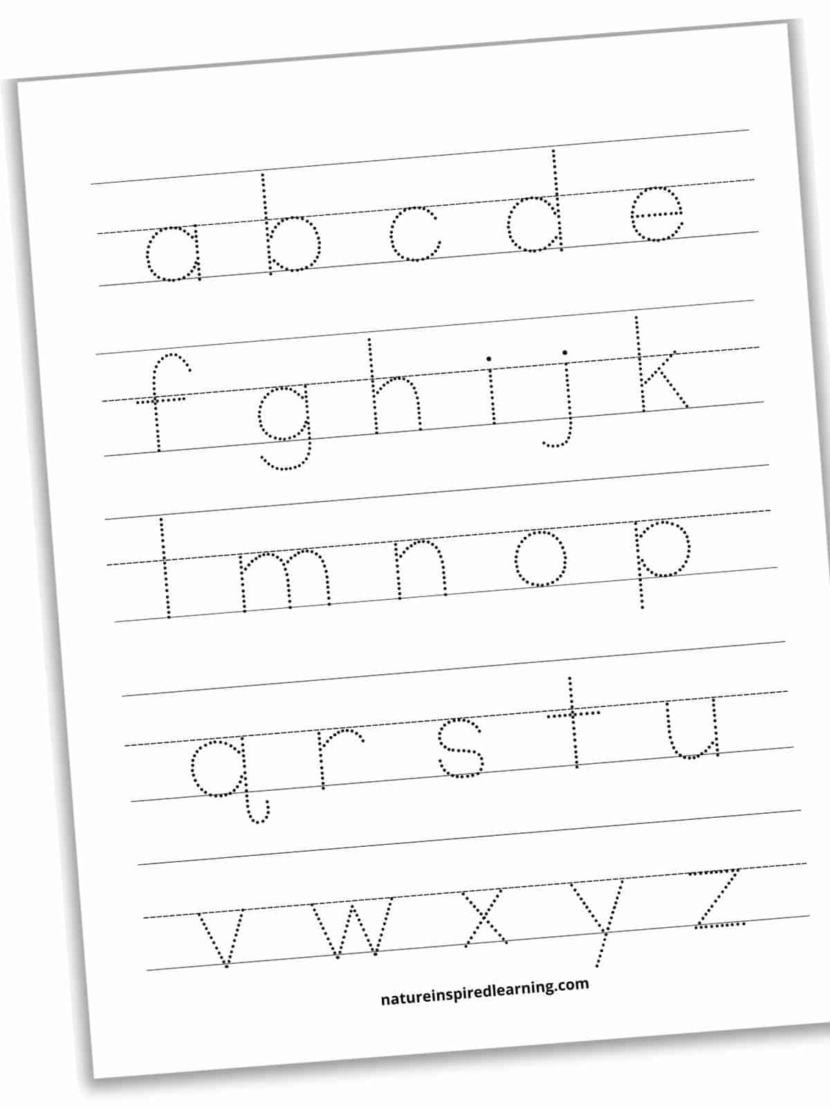 Printable Tracing Alphabet Worksheets A Z Infoupdate