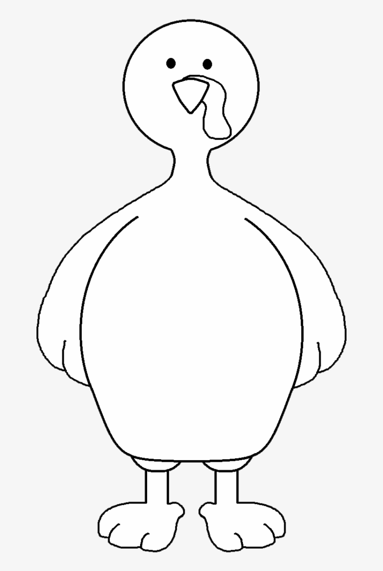 Free Printable Turkey Body Template - Download Free Printable Templates