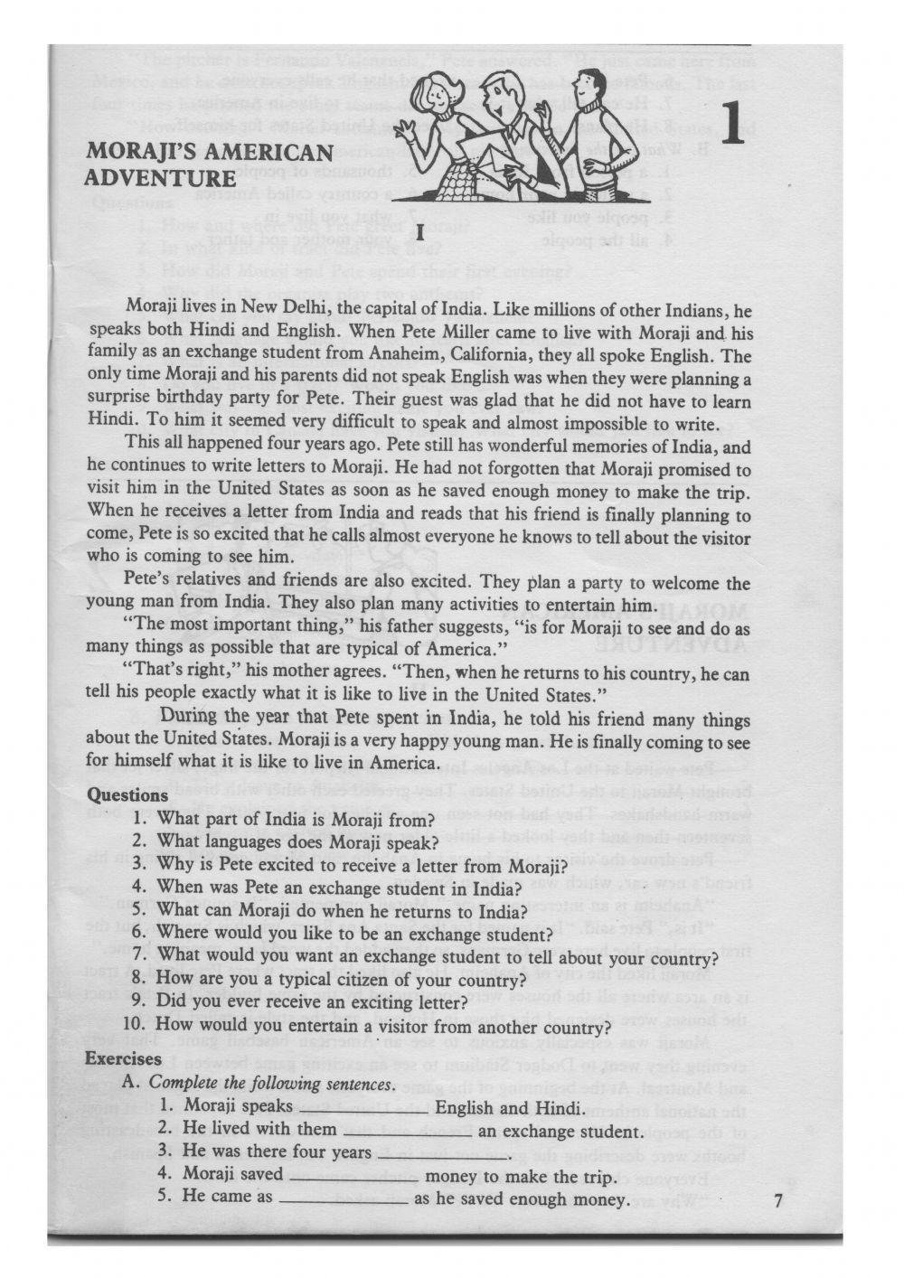 Reading Comprehension Online Exercise For Grade 5 Live Worksheets 