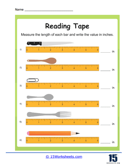 Reading Tape Measures Worksheets 15 Worksheets Worksheets Library