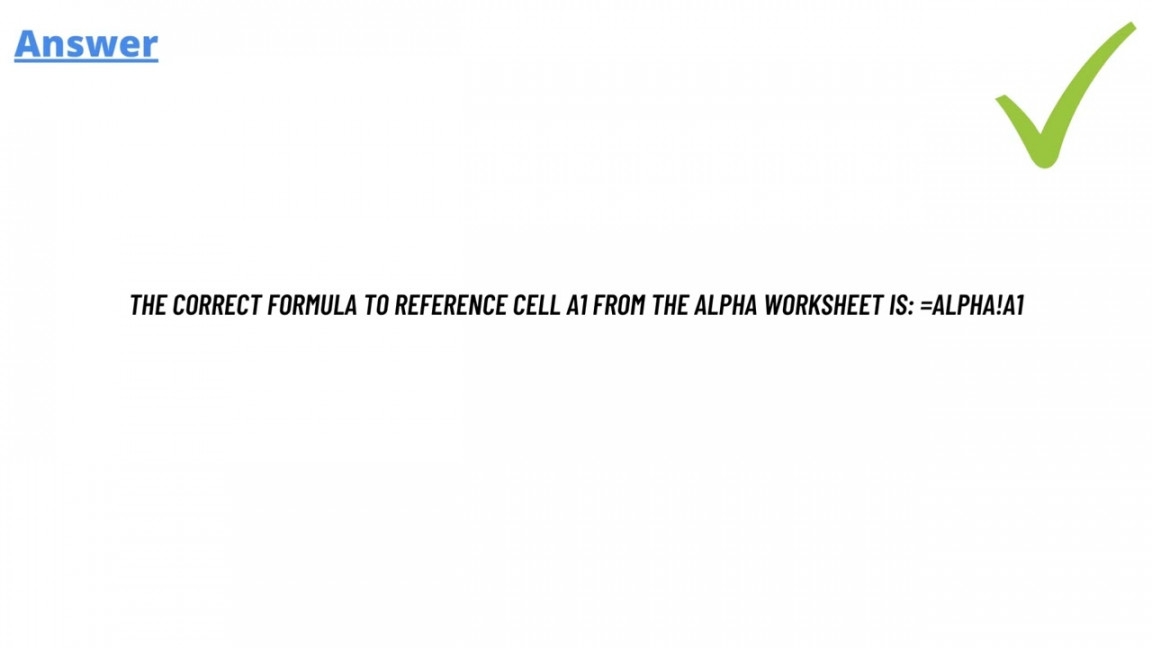Reference Cell A1 From Alpha Worksheet Printable PDF Template
