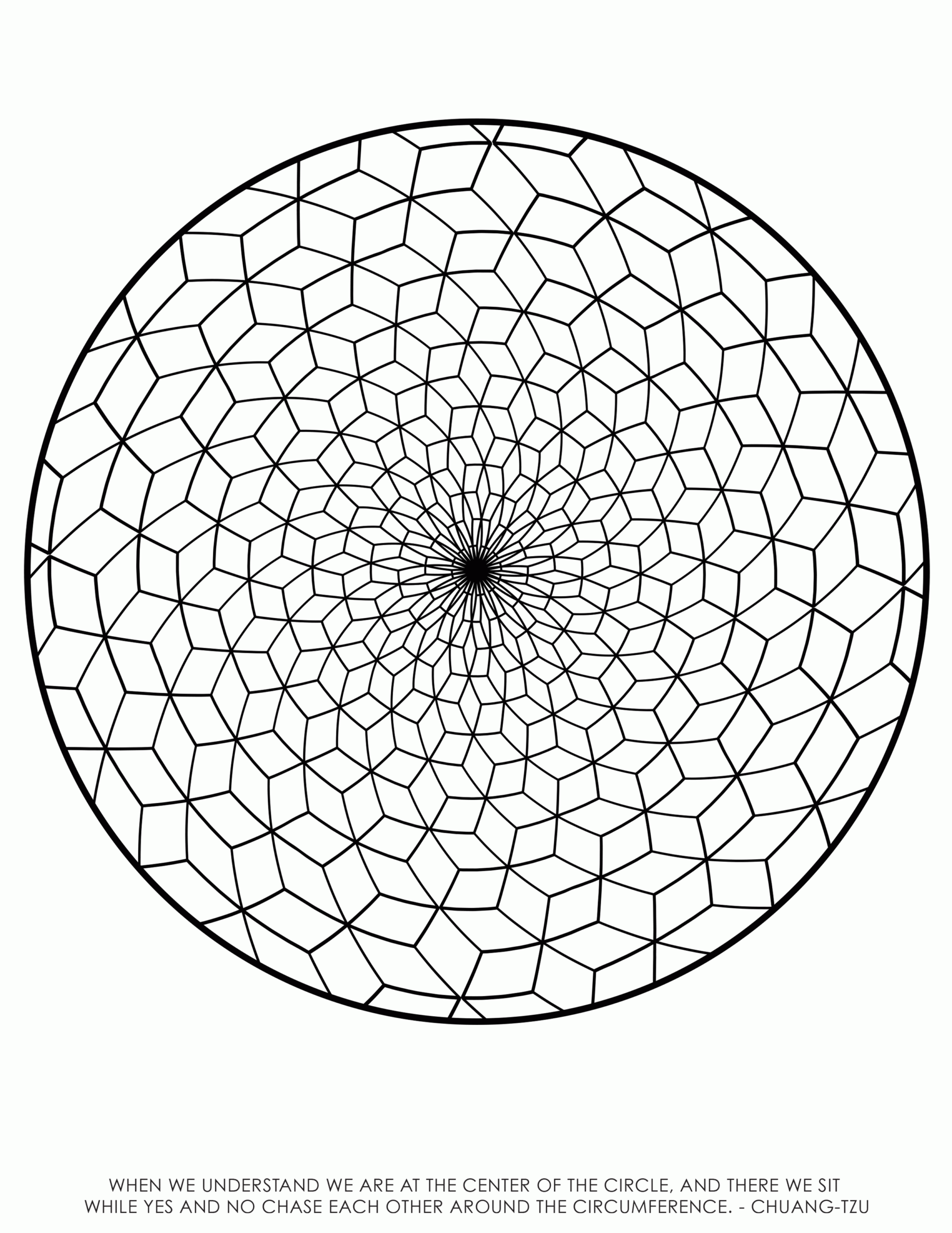 Sacred Geometry Coloring Page Coloring Home
