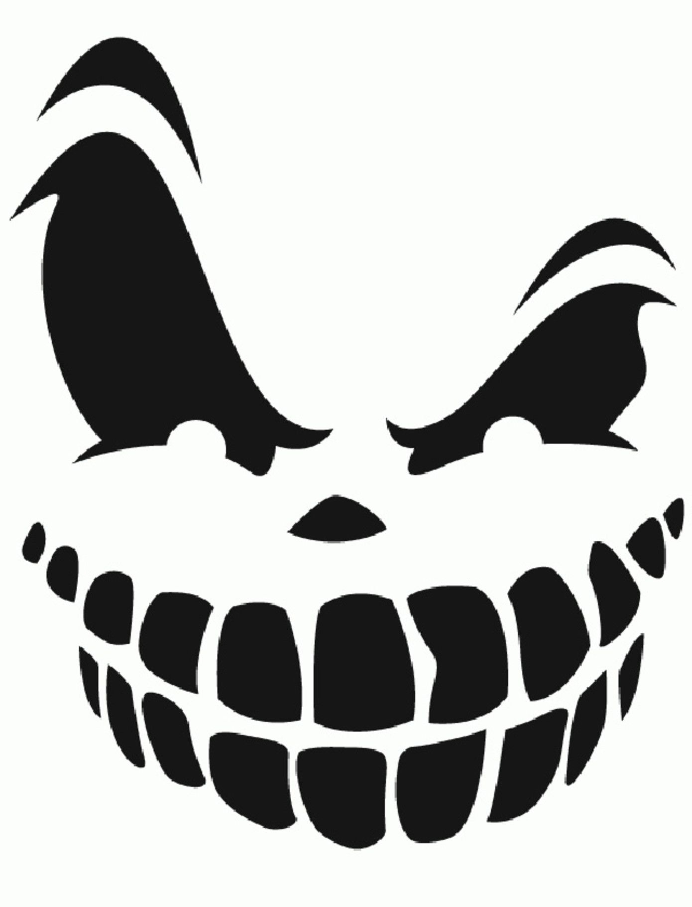 Scary Pumpkin Stencils Printable Free Printable Masterpiece Calendars