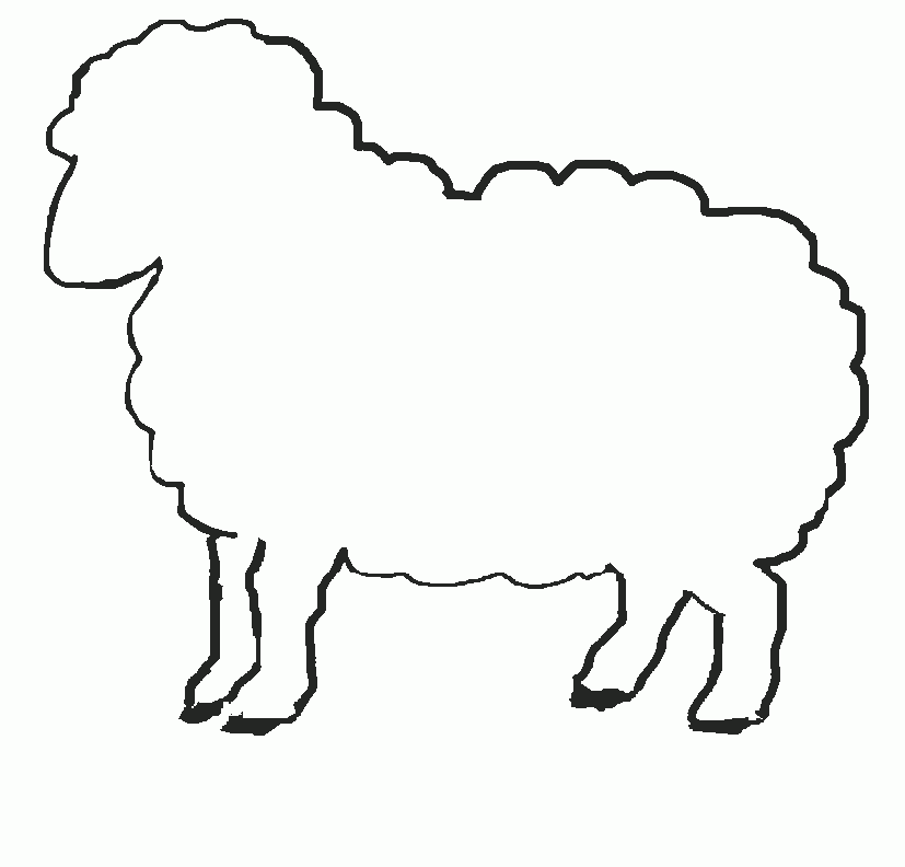 Sheep Template Printable Free Printable Sight Words List