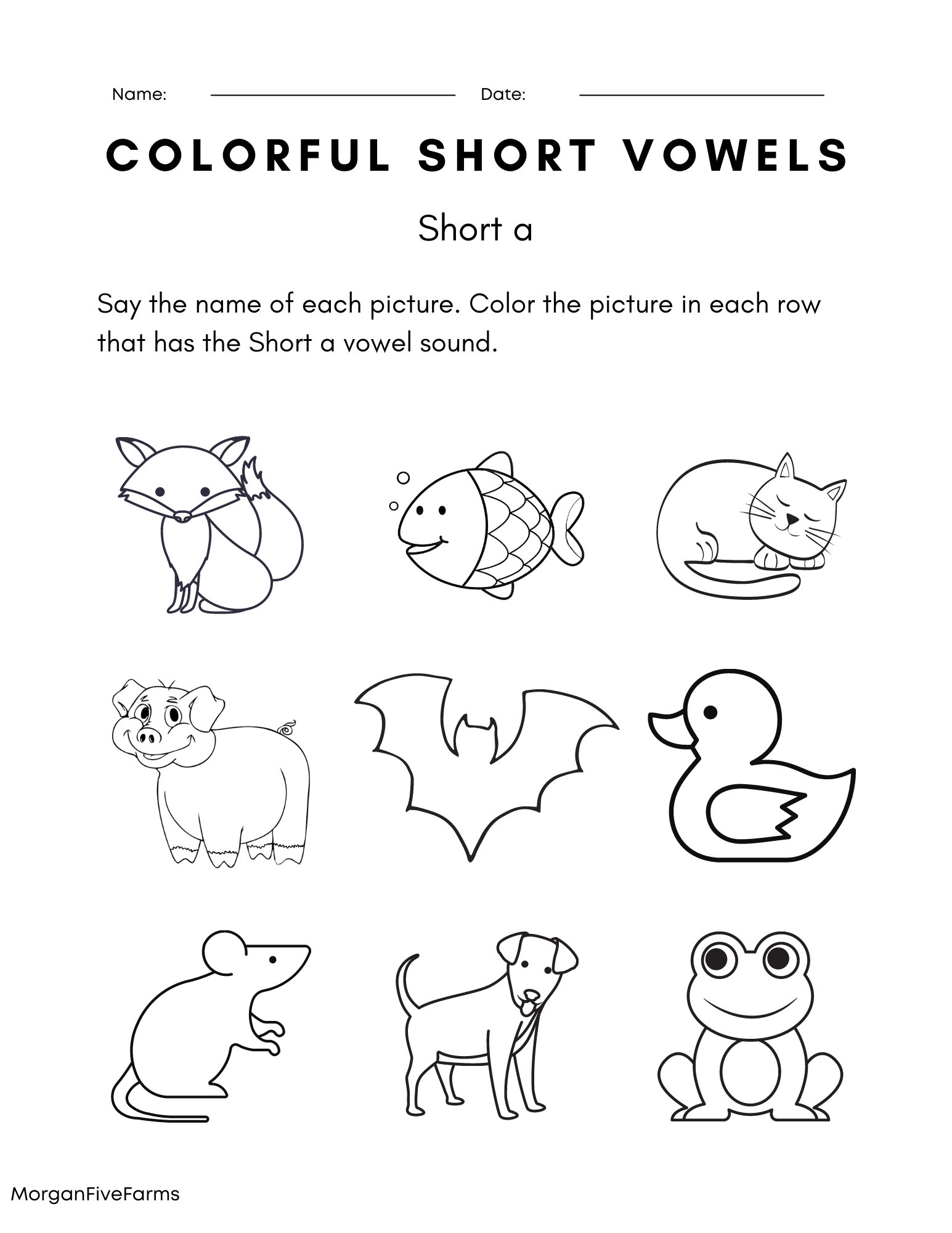 Short Vowel Worksheets Etsy Worksheets Library