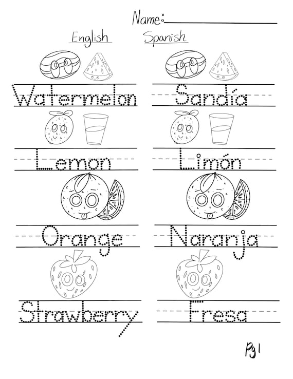 Spanish Worksheets Worksheets Library