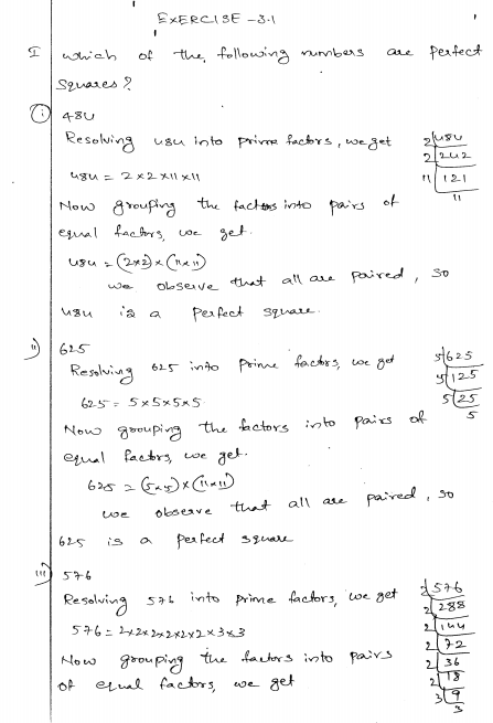 Squares And Square Roots Class 8 Worksheet Cbse Thekidsworksheet