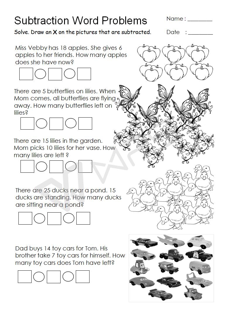 Subtraction Word Problems Made By Teachers
