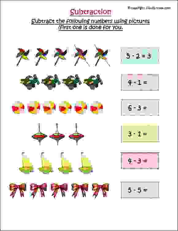 Subtraction Worksheet 1 Worksheets Library
