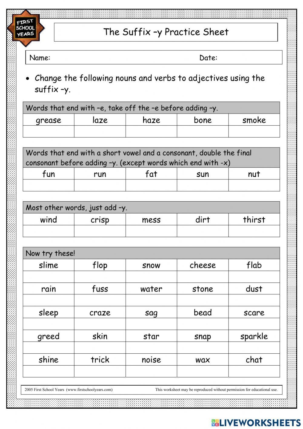 Suffixes ful And ly 1st Grade 2nd Grade Reading Writing 