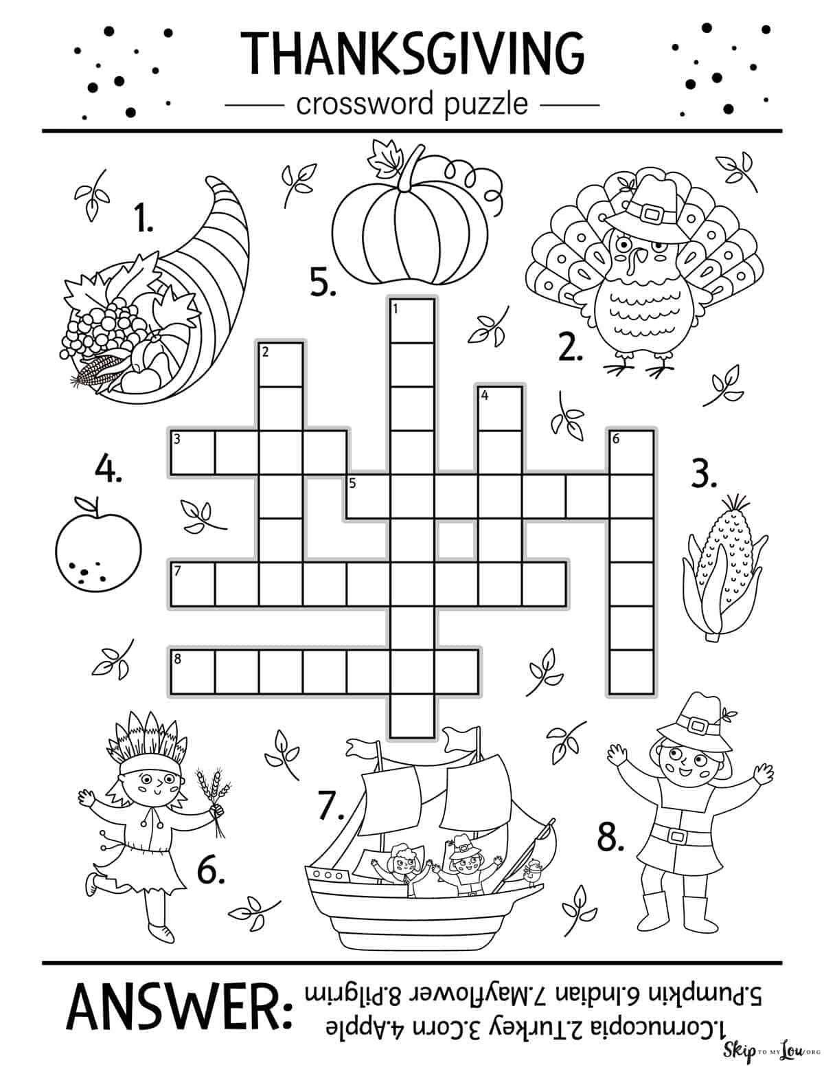 Thanksgiving Activities Worksheet Printable Worksheets