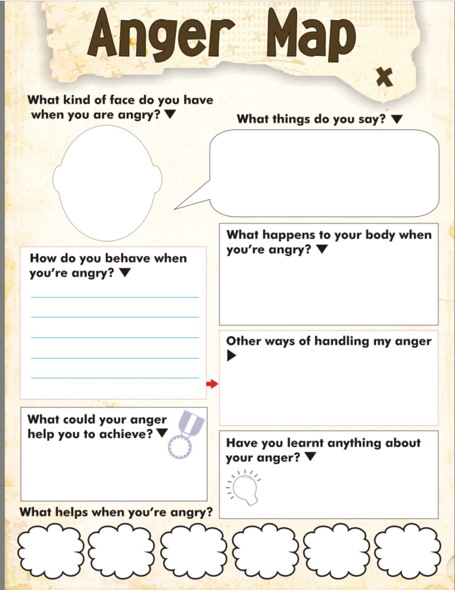 Therapist Aide Worksheet Anger Anger Management Worksheets