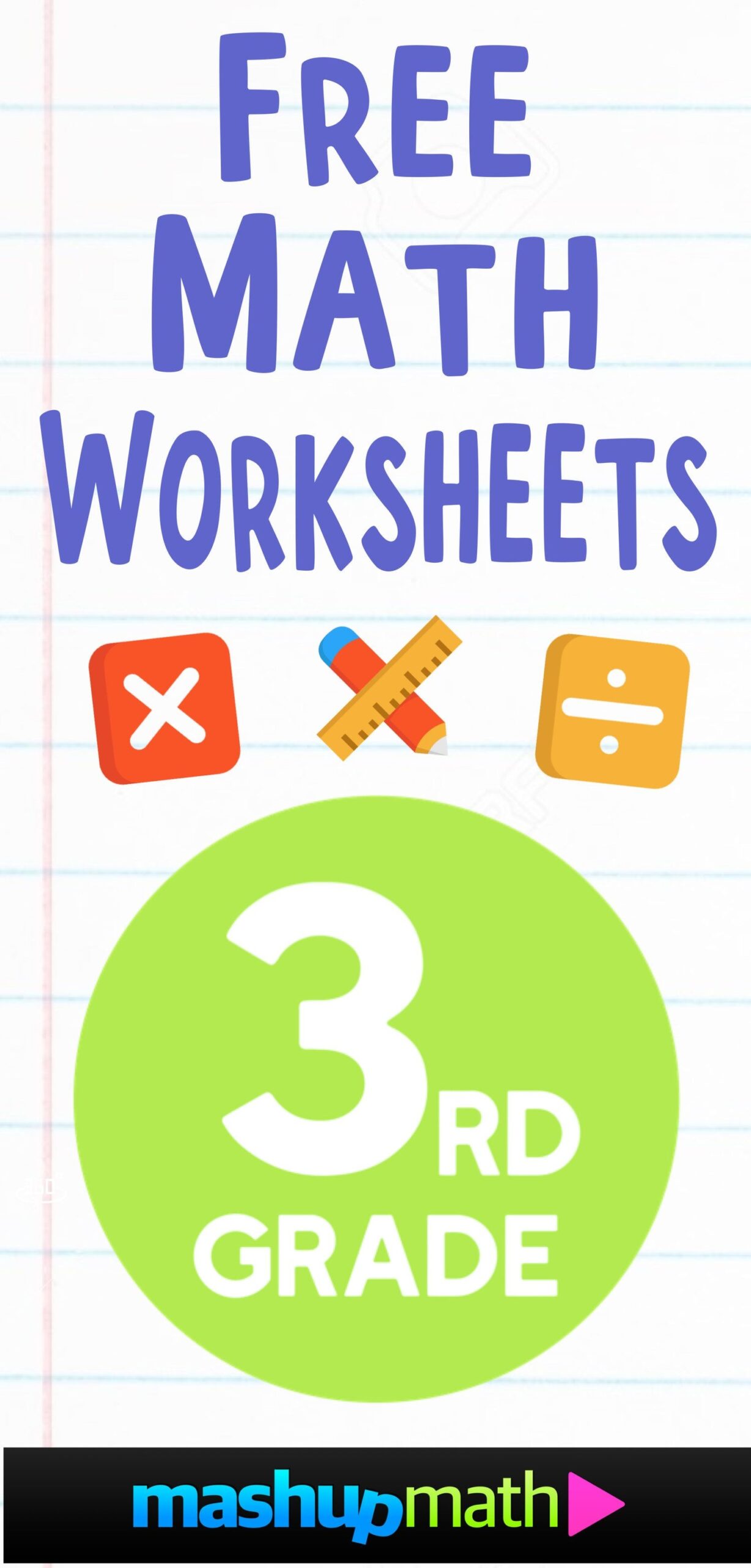 Three Free Math Worksheets For 3rd Grade Students With The Title 3 Rd Grade