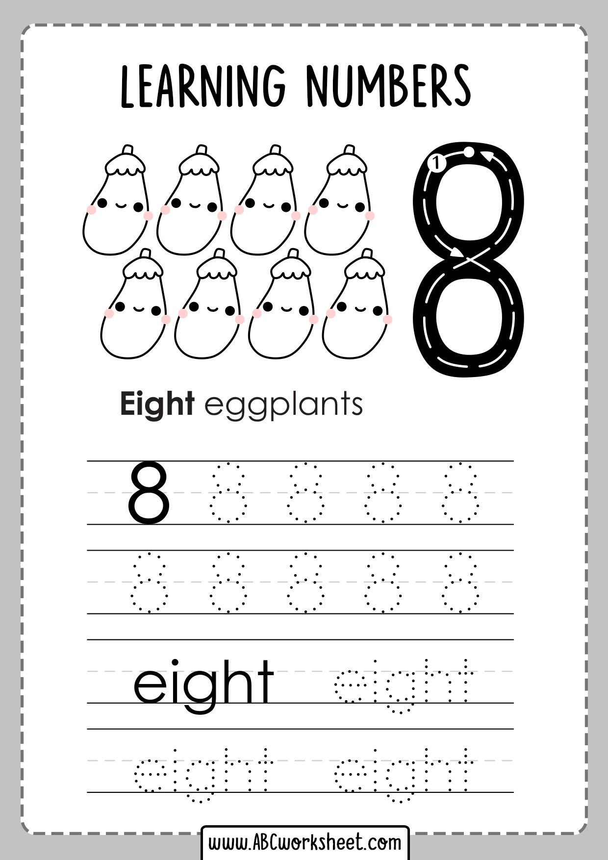 Tracing Numbers Worksheets Kindergarten Math Worksheets Free 