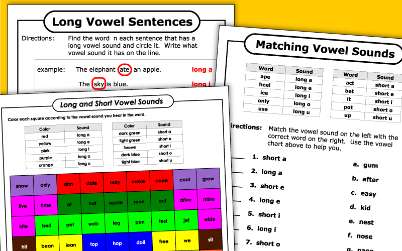 Vowels Worksheets Short And Long Vowel Words Worksheets Worksheets 