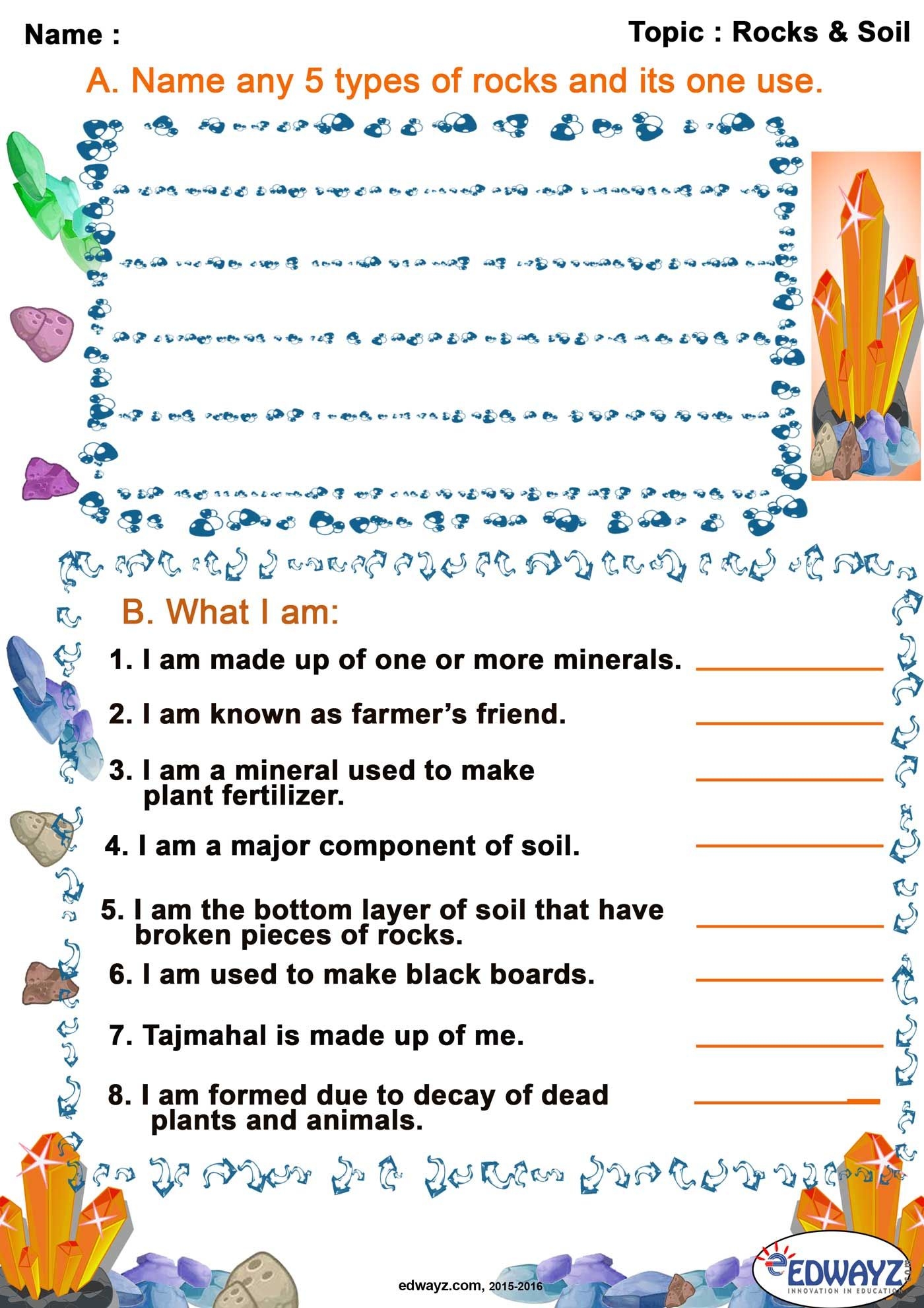 Worksheet For Class 2 Evs