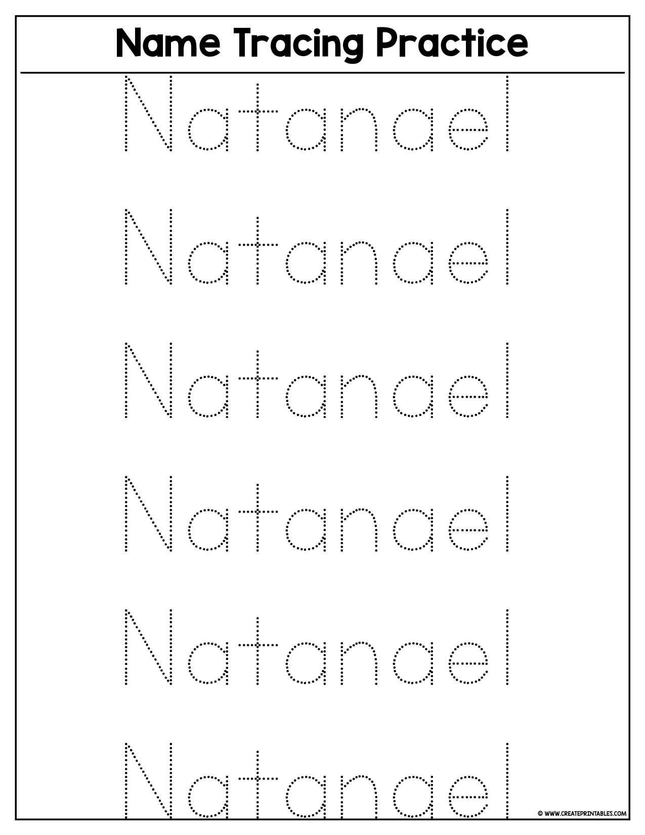 Worksheet Generator Free Name Tracing Worksheets Worksheet Onenow 