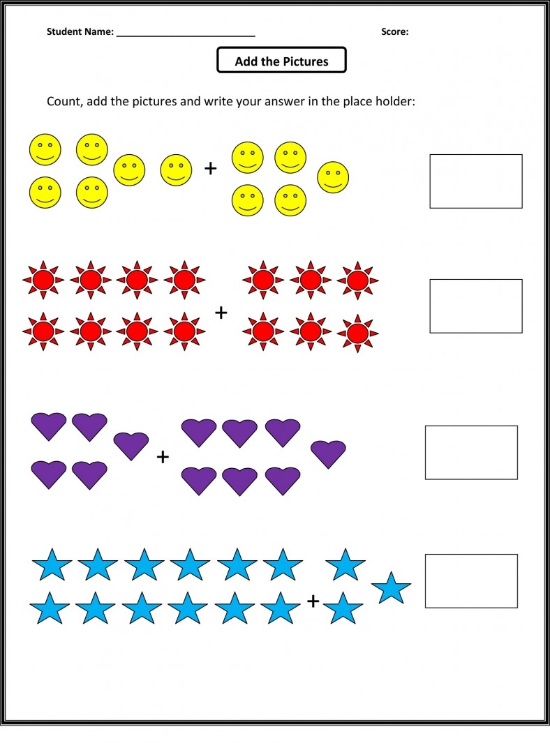 Worksheets Addition Math Activity Shelter