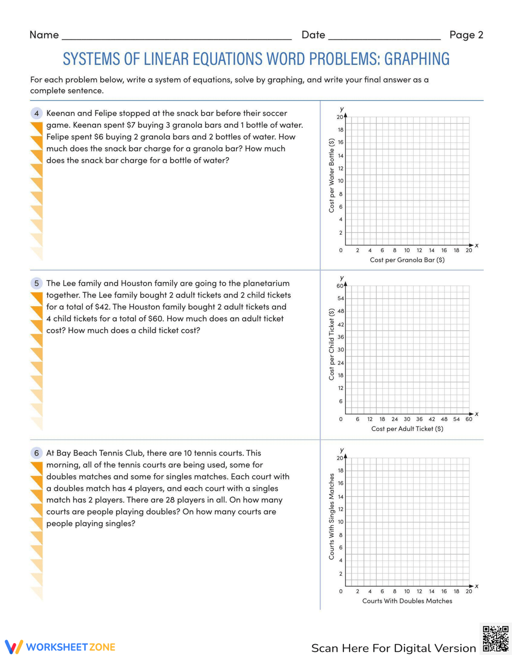 WS3 Graphing Linear Equations pdf Course Hero Worksheets Library