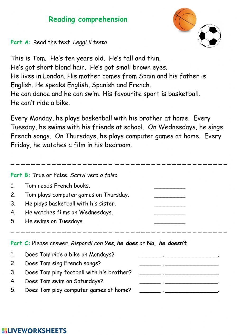 Year 5 Reading Comprehension Worksheets Primary Resources 