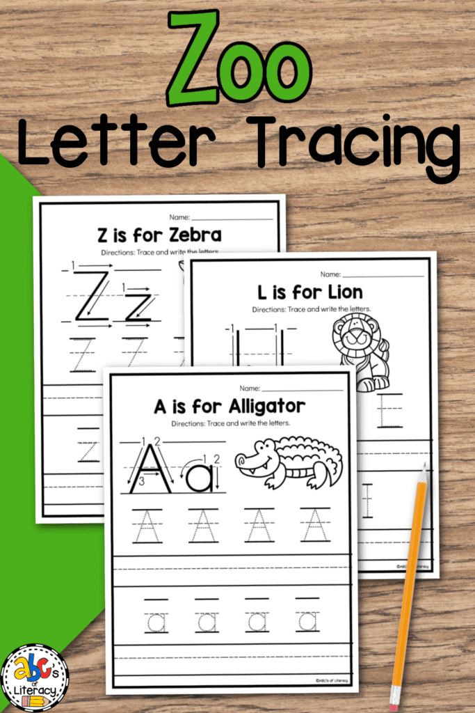 ZooTracing6 ABC 39 s Of Literacy